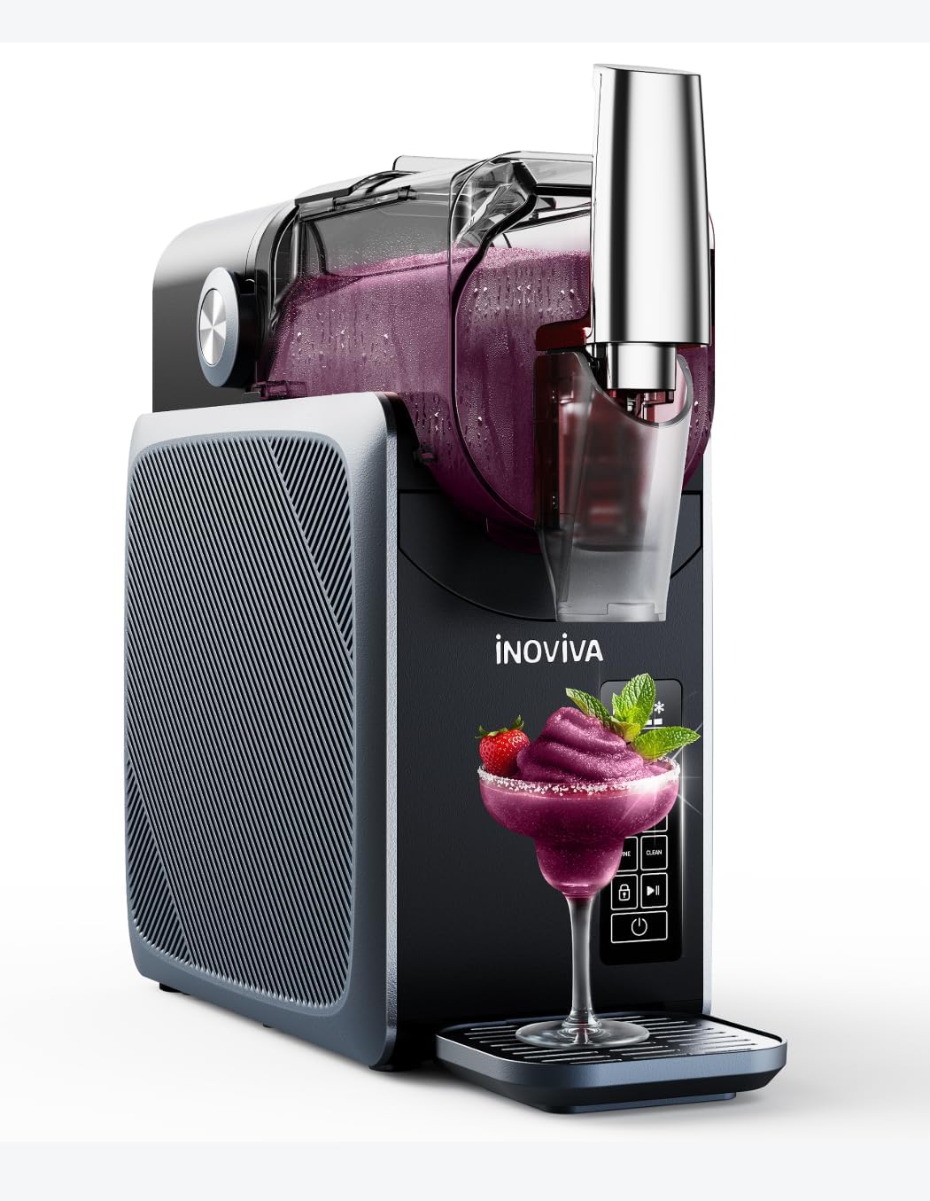 INOVIVA Slush Maschine 2.6L, Slushie für Zuhause mit Selbstreinigung, kein Eis erforderlich, 5 voreingestellte Modi, Slushies, Milchshakes