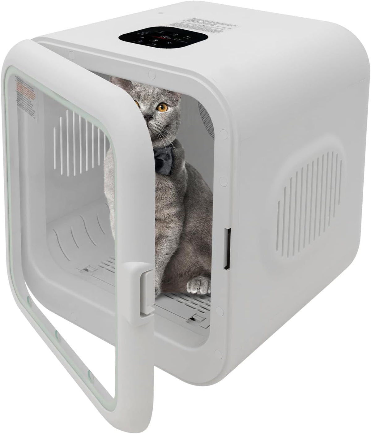 Tragbarer Haustiertrockner, Leichter Haustier-Trockner für Zuhause, Kompakte Trocknungsmaschine für Hunde & Katzen, Welpen- & Katzentrockner