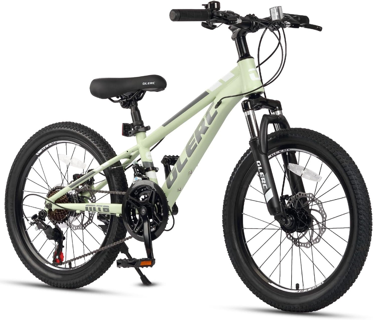 Glerc Skyline 20-24-Zoll Kinder Mountainbike für Jungen Mädchen, 21 Speed-Fahrrad mit vorderer Aufhängung & Scheibenbremsen, mehrere Farben
