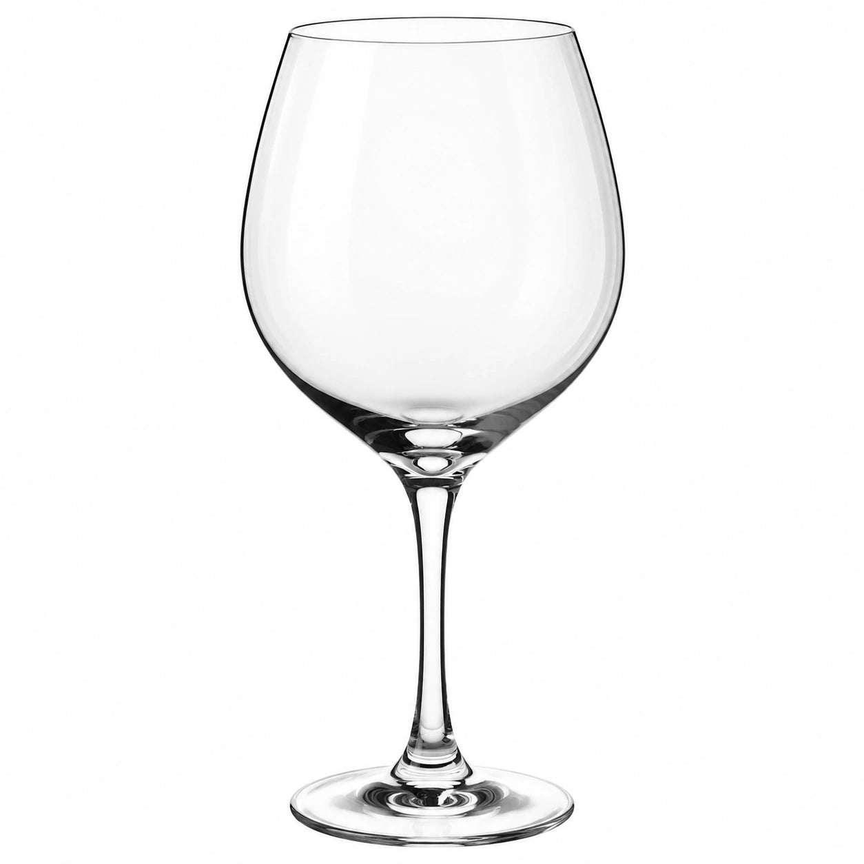Weinglas 500 ml 23 cm klares Glas für Wein bauchige Kelchform