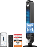Dreo Smart DC Motor Turmventilator Leiser, 11M Windentfernung Ventilator mit Fernbedienung,9 Stufen 4 Modi, 12H Timer