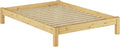 Erst-HolzDoppelbett Massivholzbett Kiefer Natur 140x200 Futonbett Bettrahmen Einzelbett Rollrost 60.35-14