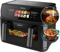 Cecotec Heißluftfritteuse ohne Öl, Air Fryer Cecofry&Grill Duoheat 10000. 2800W, Grill, 10L, Temperaturregelung 40-200°C, Doppelwiderstand, 10 Menüs