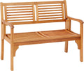 Dehner Klappbank Douglas, 2-Sitzer, ca. 119 x 62 x 90 cm, aus FSC, zertifiziertem Akazienholz, natur