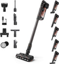 PHILIPS SpeedPro Max Kabelloser Stielstaubsauger 7000 Serie, 4 LED-Aufsätze (XC7065/01), Für Tierhaare, Für Teppiche und Hartböden, Max. 80 Min.