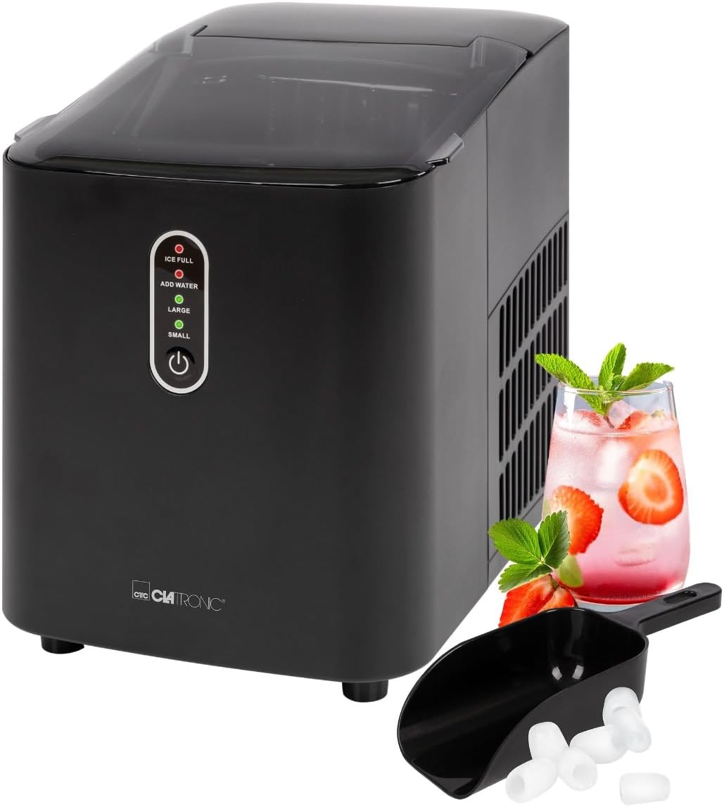 Clatronic Eiswürfelmaschine schnelle Produktion, Eiswürfel in 10 Minuten
