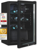Exquisit GKS120-GT-160C Glastürkühlschrank 118L, Getränkekühlschrank