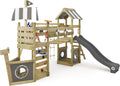 WICKEY Spielturm Klettergerüst StormFlyer mit Schaukel & Rutsche, Outdoor Kinder Kletterturm mit Sandkasten