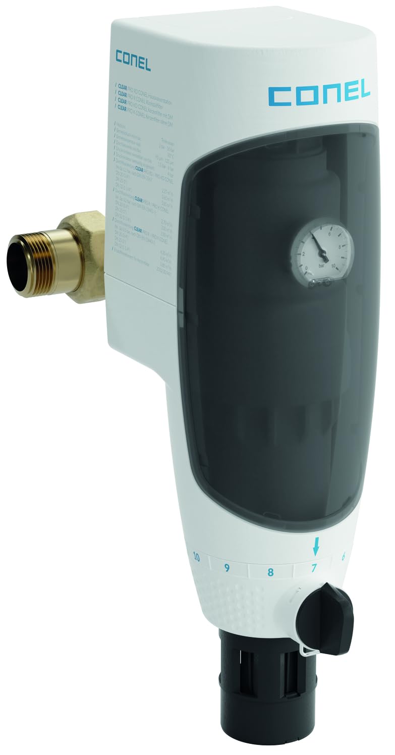 CONEL Hauswasserstation CLEAR PRO RD Rückspülfilter mit Druckminderer DN 20, 25, 32 Neue Generation (DN 25, 1')