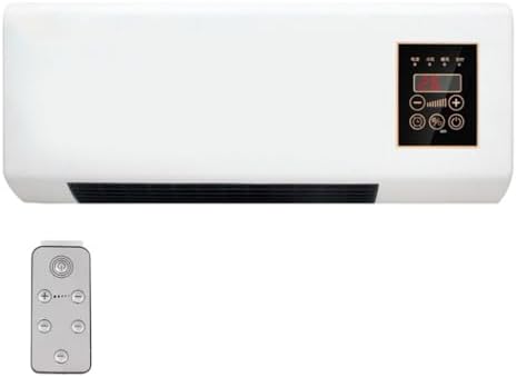 Tragbarer Wandventilator, leise Mini-Kühleinheit mit Fernbedienung & 8H-Timer, kein Fenster für Schlafzimmer, Büro, Wohnzimmer