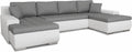 Sofnet Wohnlandschaft mit Schlaffunktion Faris U-Form, Big Sofa, Schlafsofa mit Bettkasten, Couchgranitur mit Bettfunktion, Couch