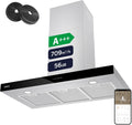 CIARRA CBCS9102 A+++ Dunstabzugshaube 90 cm 709 m³/h Leise 56 dB Edelstahl