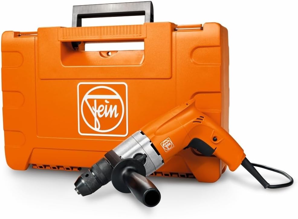 FEIN Zweigang-Bohrmaschine bis 13 mm, BOP 13-2 SET, 550 W, Universelle Zweigang-Bohrmaschine bis 13 mm mit idealem Drehzahlbereich für Stahl