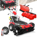 ONBEST Benzin Kehrmaschine 100 cm, mit Auffangbox & Schneeschild