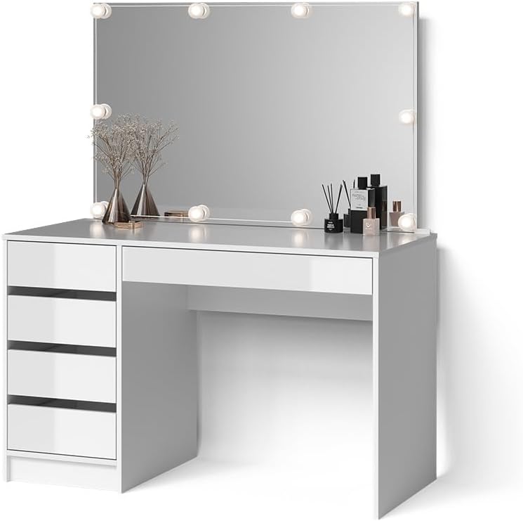 Livinity Schminktisch Imola, Weiß 120 cm