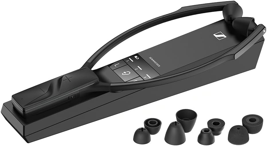 Der kabellose, Reichweite 70 m, digitale TV-Kopfhörer RS 5200 von Sennheiser, Kristallklarer Sound, drei verschiedene Hörprofile