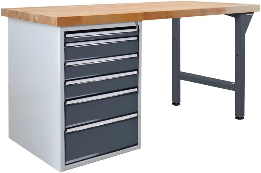 Steinbock Werkbank 6 Schubladen, 150x85x75 cm, 500 kg