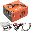 PCP Luftkompressor AC220V/DC12V, 300 W PCP Luftgewehrkompressor 4500 PSI/30 MPa mit Eingebautem Lüfterkühlsystem, Tauchflasche