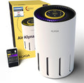 Klyqa Luftreiniger Allergiker 360° HEPA-Filter Leaf entfernt 99,99% der Tierhaare, Staub & Pollen I 300 CADR I 21,5Db Geräuscharmer Luftfilter I Smart