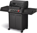 Enders Gasgrill MONROE PRO 3 SIK TURBO SHADOW, 3-Edelstahlbrenner, 800 °C TURBO ZONE, Seitenkocher, Infrarot-Backburner, Sichtfenster, HEAT RANGE