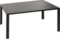 CHEFGASTRO Alu-Esstisch HxBxT 72x140x80cm wetterfest Anthrazit Tisch Bistrotisch Gartentisch Balkontisch