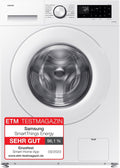 Samsung Waschmaschine, WW80CGC04ATEEG, 8 kg, 1.400 U/min, EEK: A, Mikroplastik-Programm, Ecobubble, 14 Programme, WiFi SmartControl, Weiß