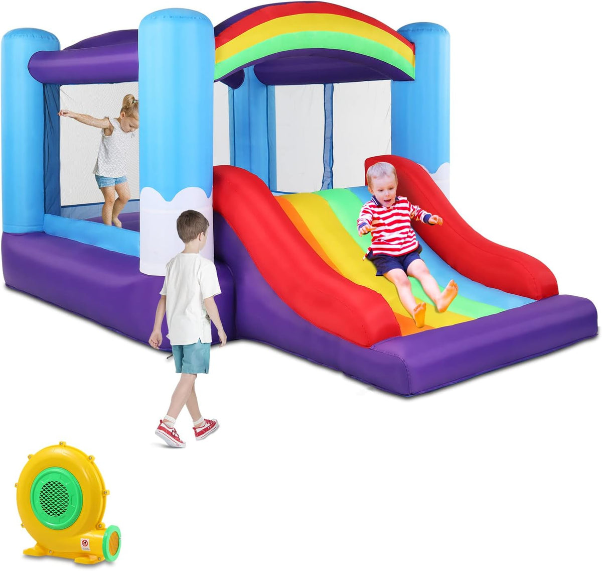 LEADZM Hüpfburg mit Gebläse, 360x240x210cm, Hüpfburgen Indoor & Outdoor