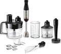Bosch Stabmixer ErgoMaster Serie 6, MSM6M673, 1000 W, 4 Edelstahl-Klingen, einhändig bedienbar, verschleißfreie Keramik-Kupplung, langlebig