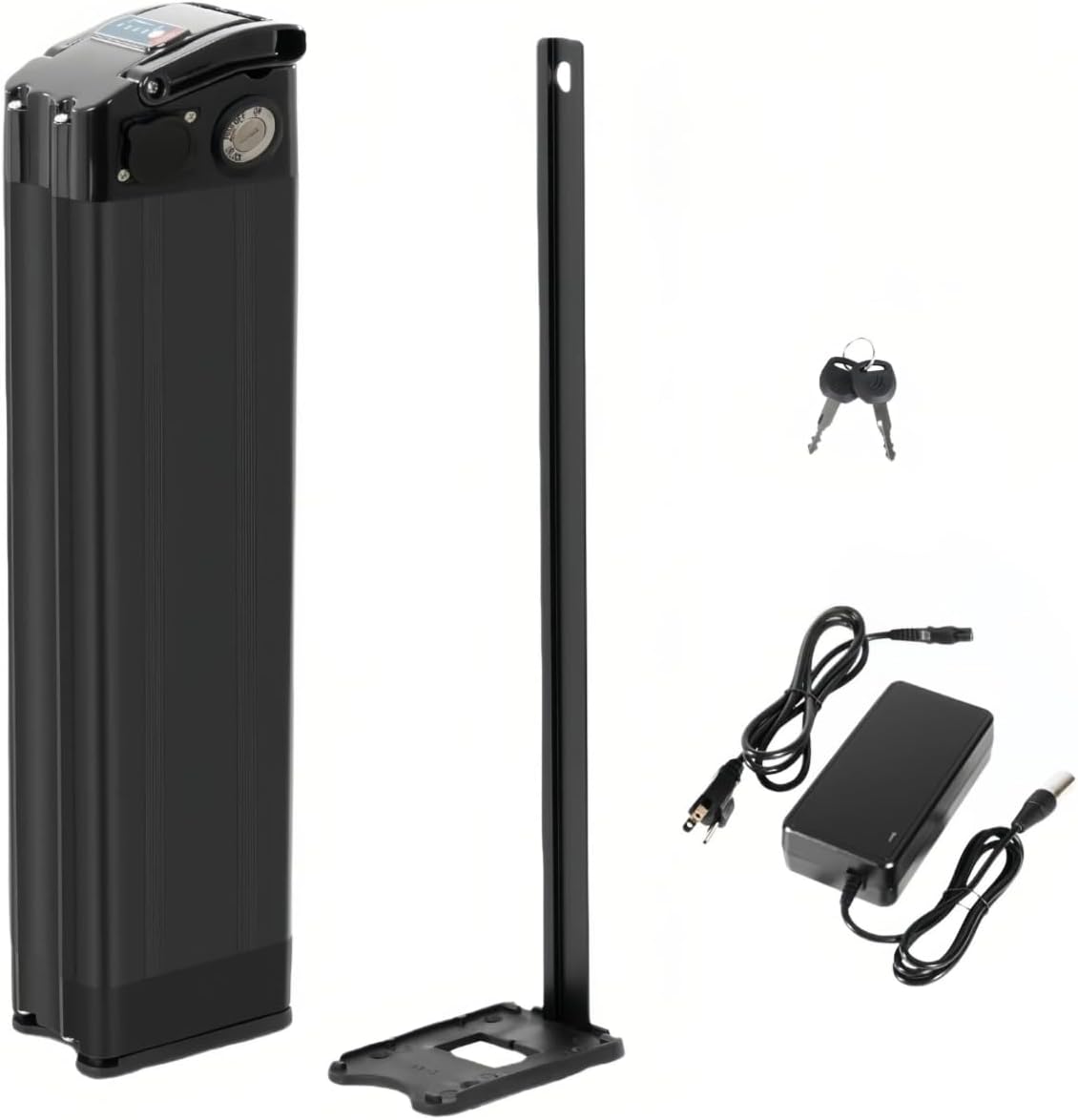 Black Silverfish 36V/48V 13/15/17.5/20Ah E-Bike-Akku für 250W 350W 500W 750W 1000W Klapprad Mountainbike Motor ，Elektrofahrrad Pedelec Lithium-Akkus
