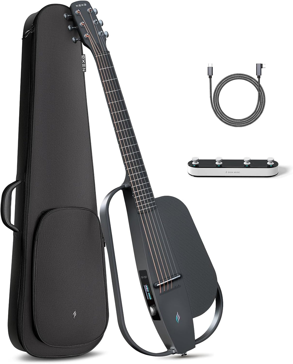 Enya NEXG 2 Elektro-Akustische Gitarren aus Kohlefaser mit Effektpedal