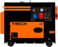 Leiser Dieselgenerator, 6500 W, 230 V, 400 V, 20 l, dreiphasig, ATS, 6,5 kVA, 13 PS, Elektrostart, geschlossener Rahmen, Notfallstrom