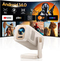 Mini Beamer [Integrierte Apps, Kurzdistanz] Smart Beamer 1080P Unterstützt