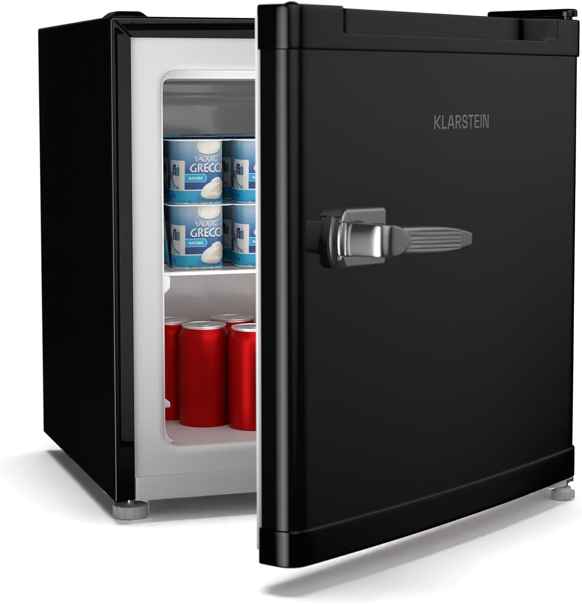 Klarstein Irene Retro Mini-Gefrierschrank, 31L, Flexibler Temperaturbereich -24 °C bis 10 °C, Leise 38 dB, Energieeffizienz C, Kompaktes Design