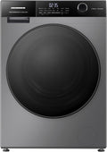 HWM-HMK9014IVTA+++, Waschmaschine 9 kg, 1400 U/min, 9 KG, Inverter-Motor, 15 Programme, Touch-Display, Energieeffizienzklasse A, Grau Titan