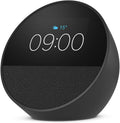 Amazon Echo Spot (neueste generation), smarter Wecker mit sattem Klang, mit Alexa+ Early Access, Schwarz