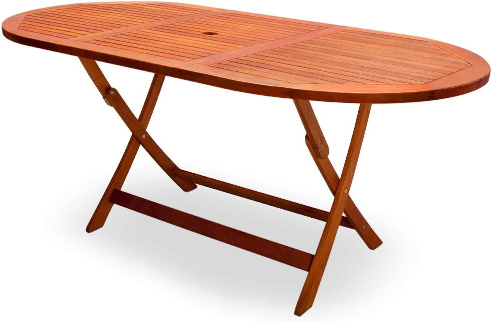 Casaria Gartentisch Wetterfest, 160x85cm, FSC-Zertifiziert