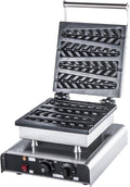 GastroHero Lolly-Waffeleisen, Edelstahl LW-ECO1, 4 Waffeln je Backvorgang