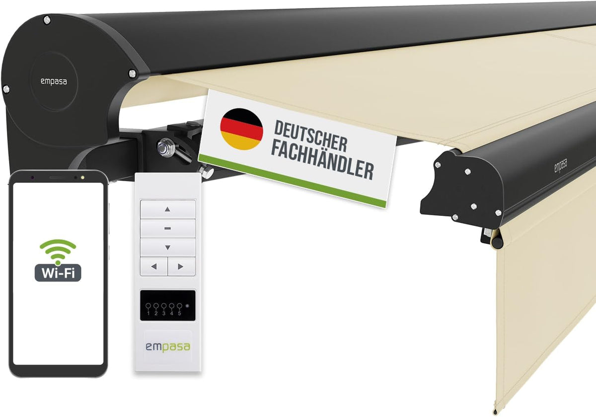 empasa elektrische Kassettenmarkise Expert Plus Markise mit WiFi-Motor