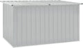 vidaXL Gartenbox Auflagenbox Kissenbox Aufbewahrungsbox Truhe Box Gartenmöbel Gartenkasten Gartentruhe Werkzeugkasten Grau 171x99x93cm