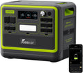 FOSSiBOT Tragbare Powerstation F2400, Solargenerator 2048Wh LiFePO4 Batterie-Backup mit 2400W 3X AC Ausgängen (4800W Peak) 230V, Wohnmobil-Reisen