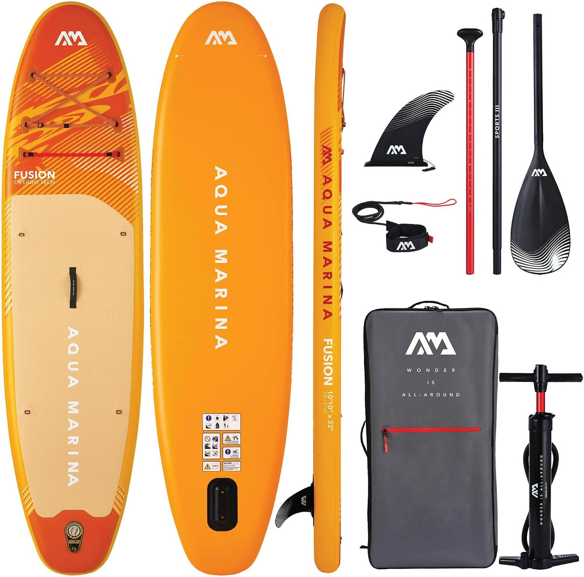 Aqua Marina rundum aufblasbares Stand-Up-Paddleboard-Paket