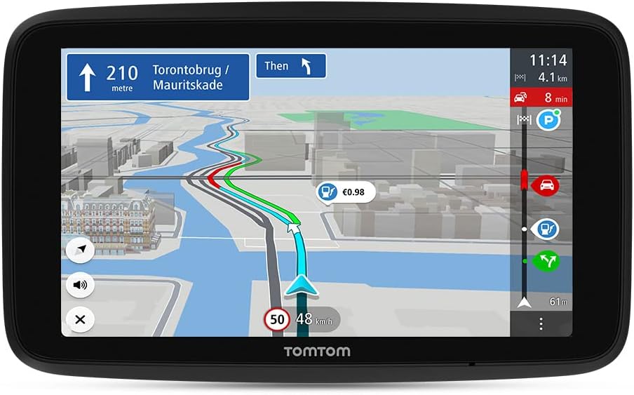 Tomtom Navigationsgerät GO Discover (5 Zoll, Stauvermeidung Dank Tomtom Traffic, Karten-Updates Welt, schnelle Updates via WiFi, Kraftstoffpreise)