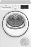 Beko B3T41239A Trockner, 7 kg, extra schlank (54,3 cm tief), Wärmepumpentrockner, Dampffunktion, Knitterschutz, Sensortrocknung, AquaWave Schontrommel