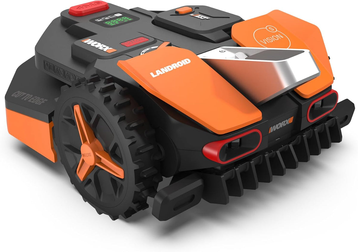 WORX Landroid Vision S250 WR202E, Mähroboter ohne Begrenzungskabel für Gärten bis 250m², AI Rasenmäher Roboter (WLAN & Bluetooth, Igelschutz)