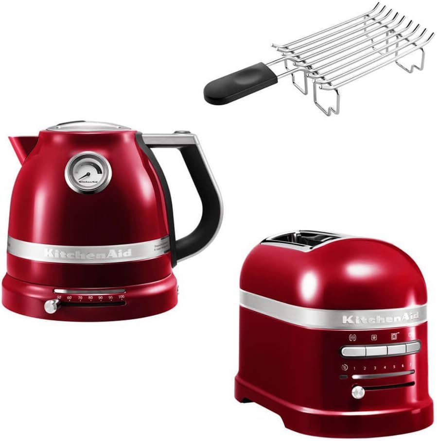 KitchenAid Artisan Frühstücks Set, incl. Wasserkocher 5KEK1522, 2 Scheiben Toaster 5KMT2204 und Brötchenaufsatz