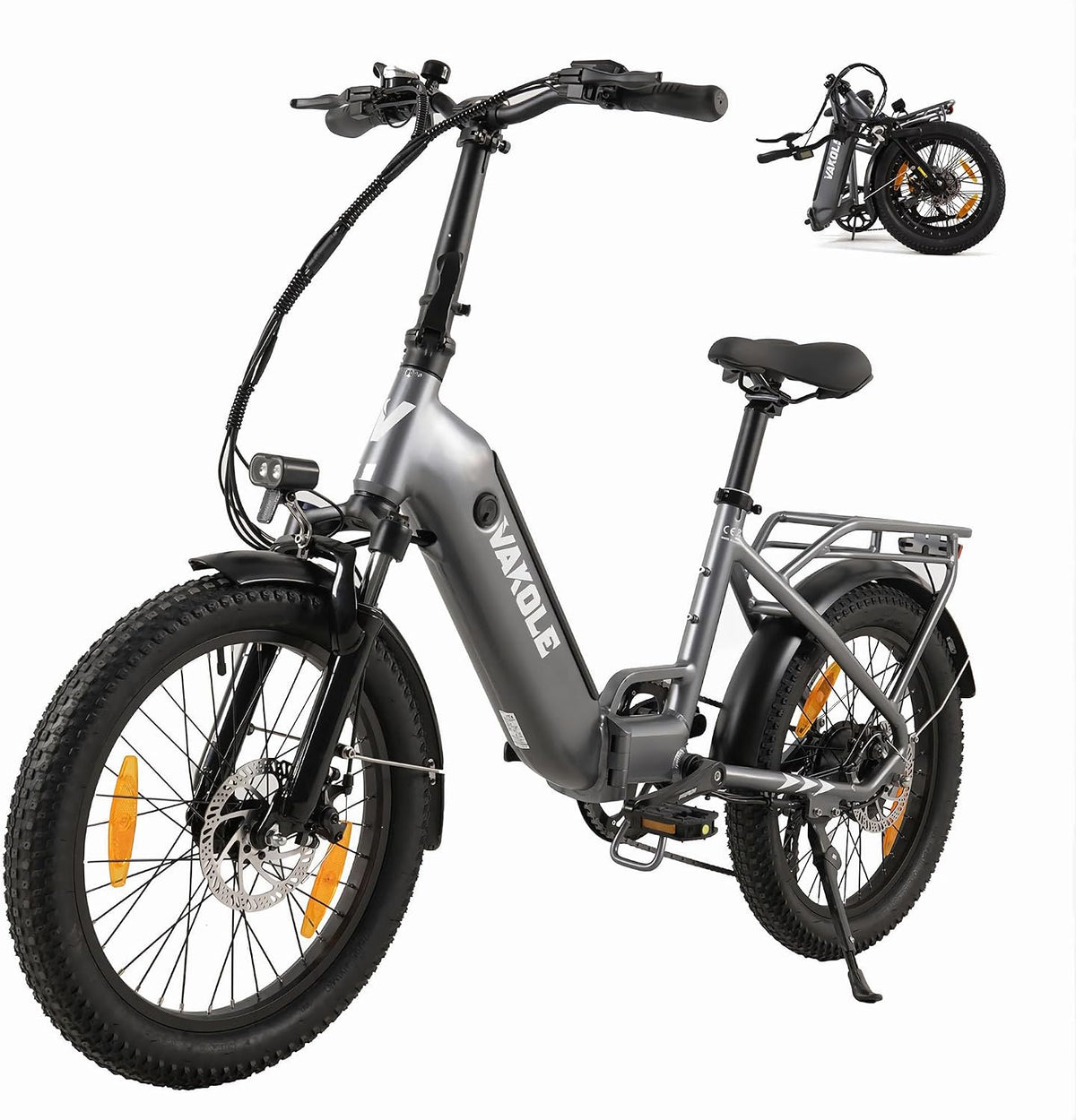 VT4 E-Bike Klapprad 20 Zoll Elektrofahrrad 36V 13Ah Akku Bis 100Km